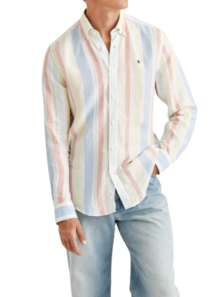 Happy Linen Stripe Shirt