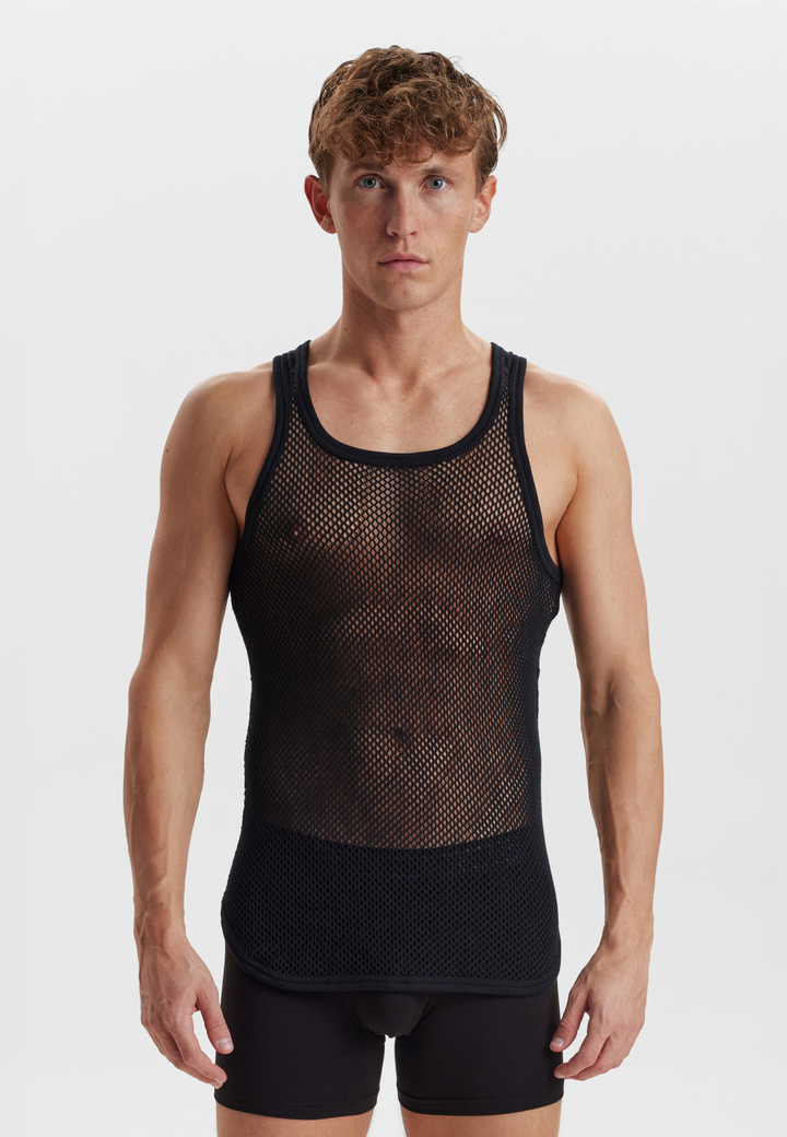 Wool Mesh Tank Top
