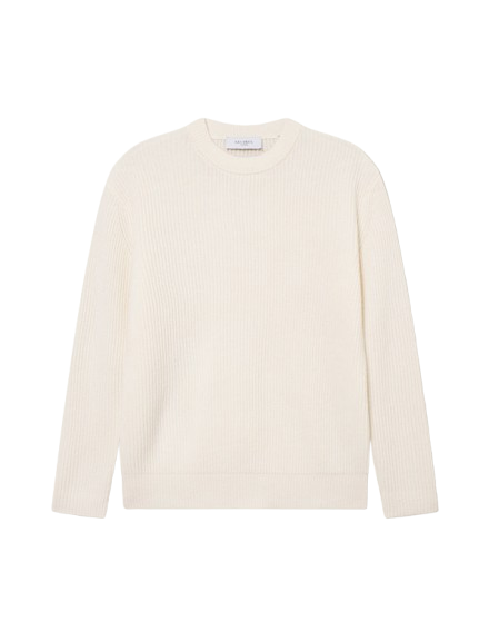 Eddie Wool Rib Crewneck Knit