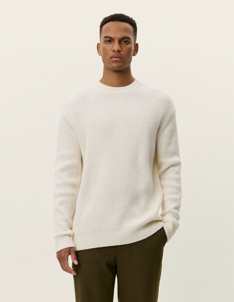 Eddie Wool Rib Crewneck Knit