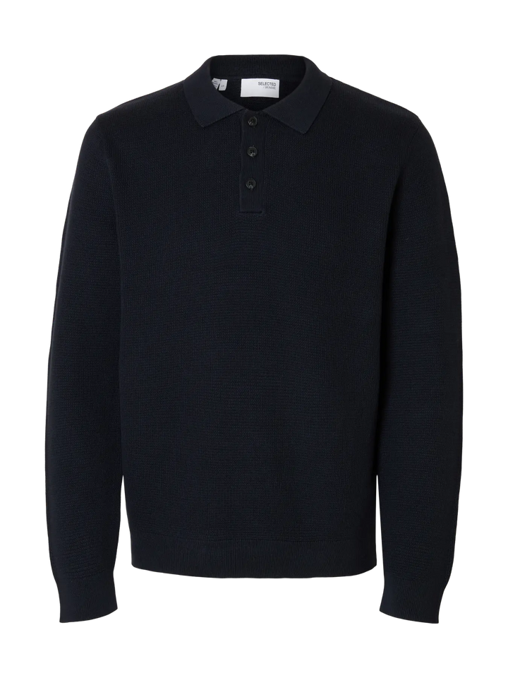 SLHDane Ls knit  Structure polo neck