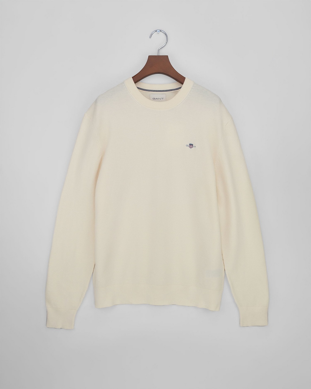 Micro Textured Cotton C-neck