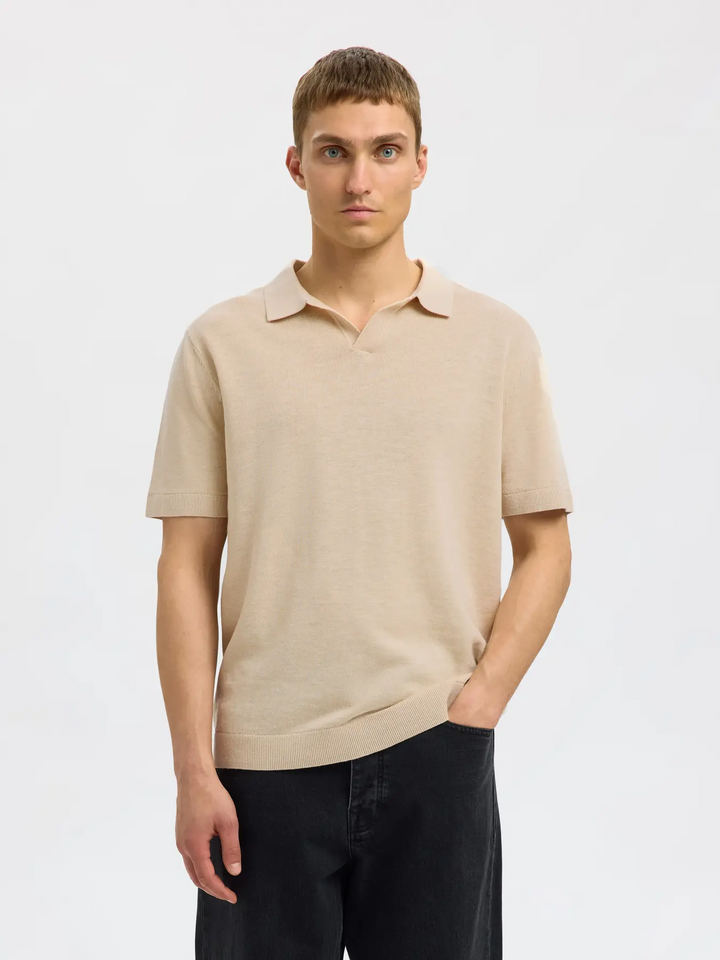SLHMattis SS Linen Polo