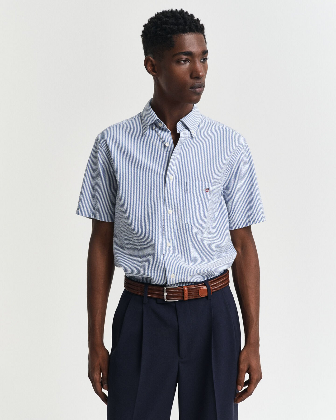 Reg Seersucker Stripe Shirt