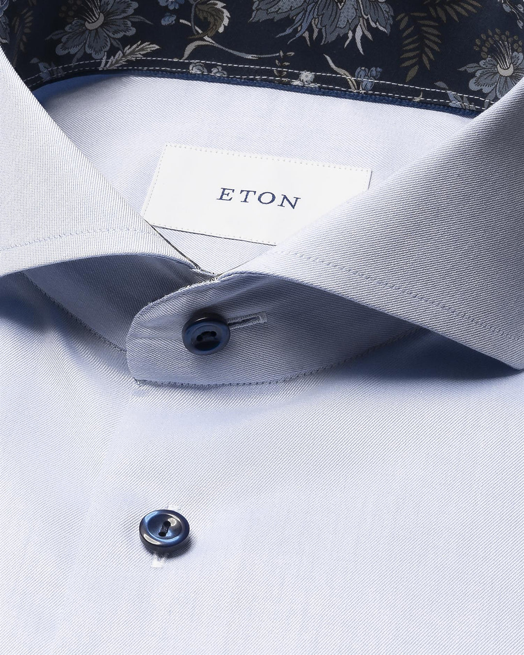 Slim Floral effect signature Twill