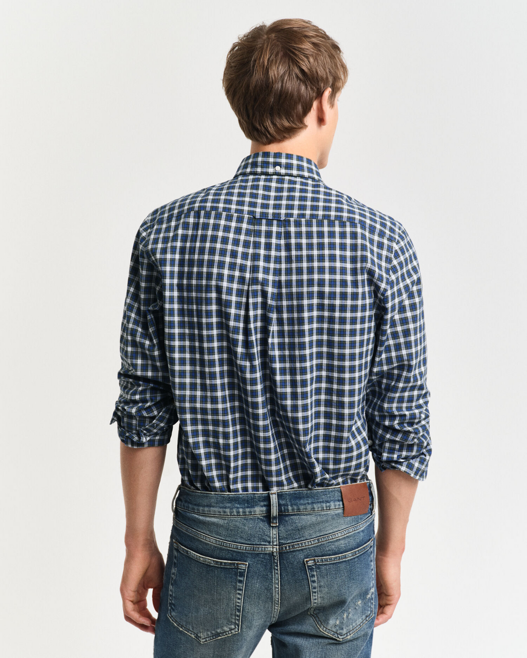 Reg Classic poplin tartan shirt