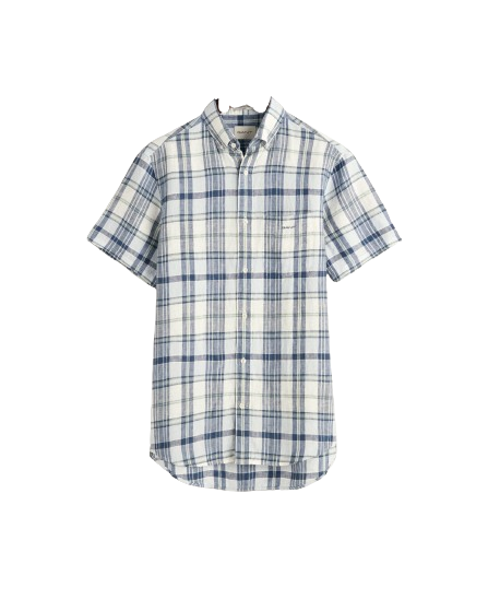 Regular Linen Madras SS Shirt