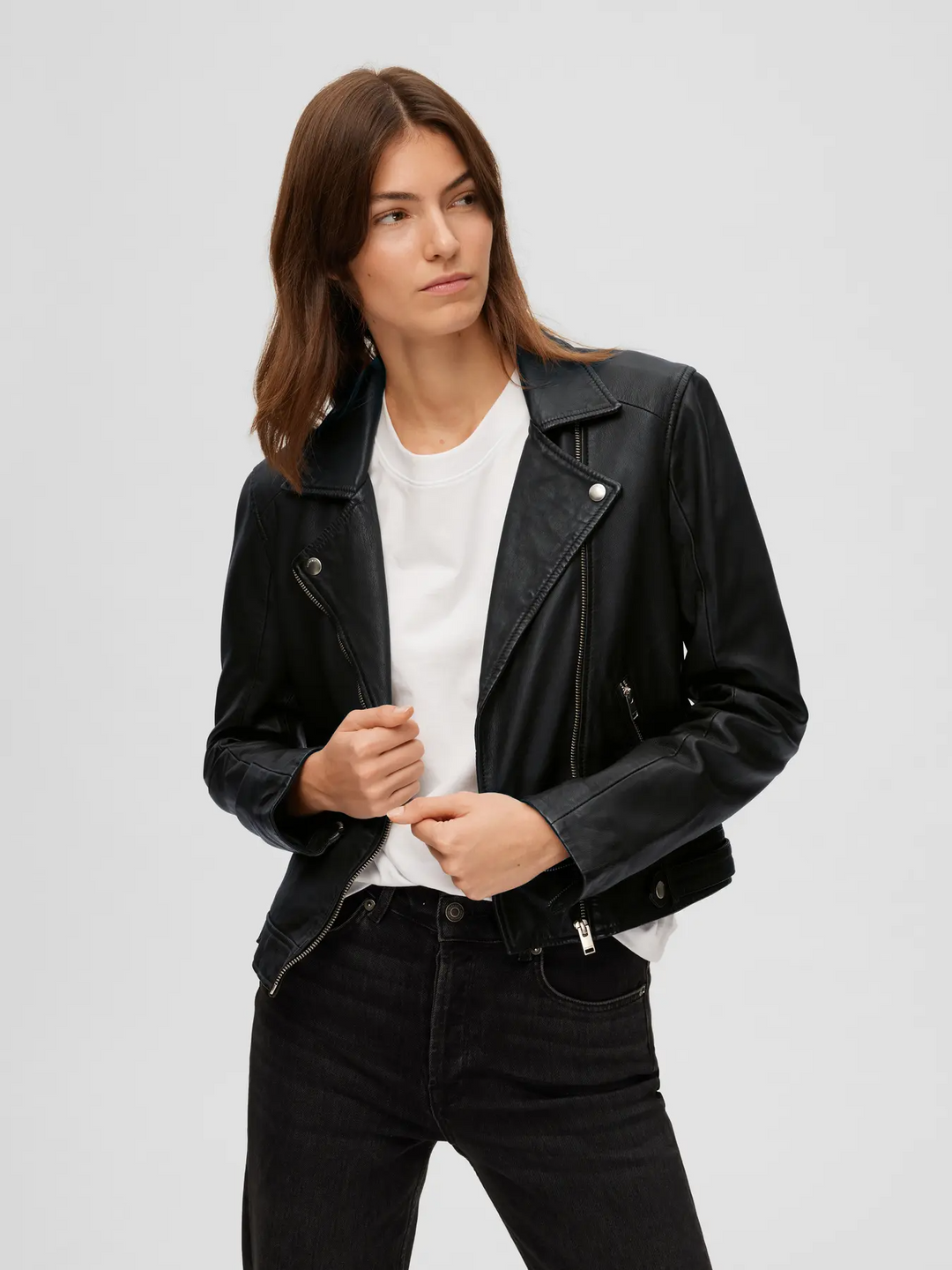 SLFKatie Leather jacket