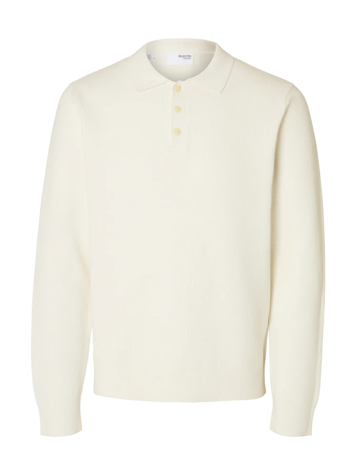 SLHDane Ls knit  Structure polo neck