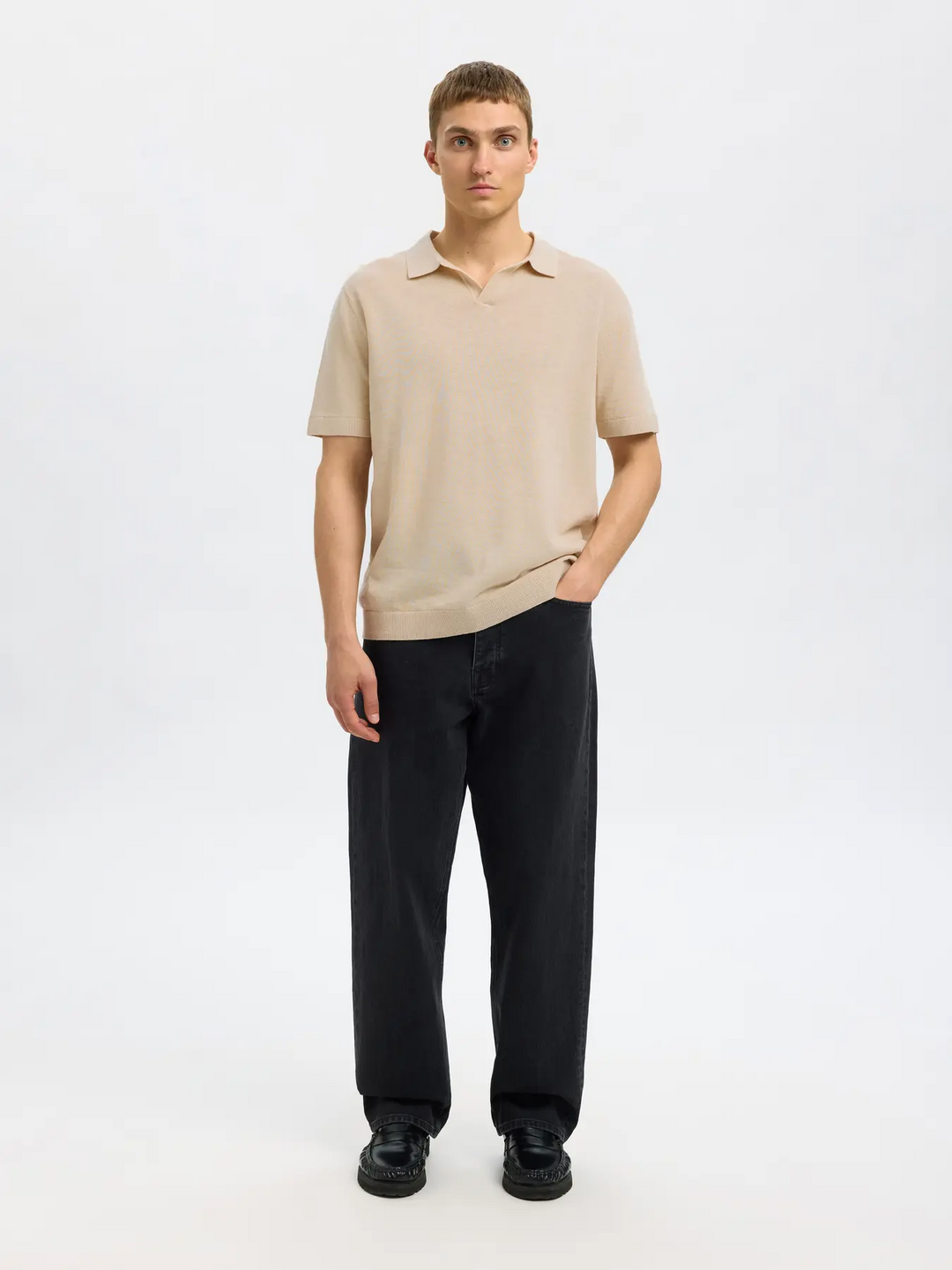 SLHMattis SS Linen Polo