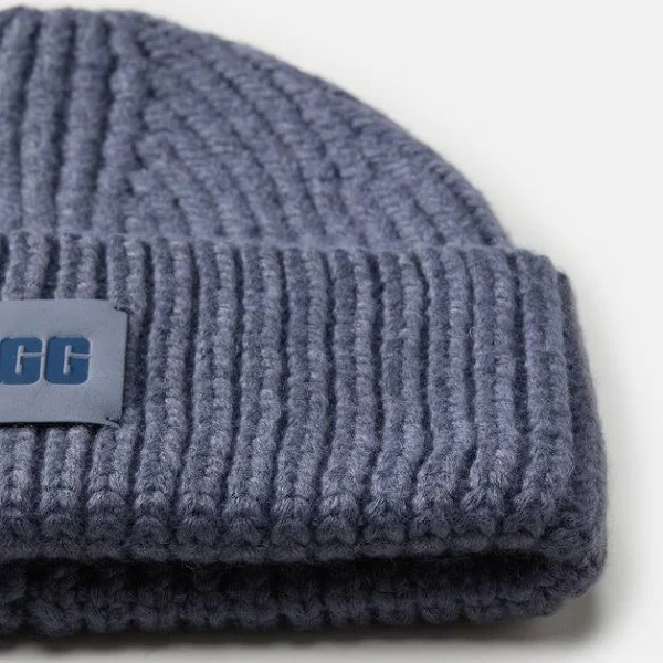 W Chunky Rib Beanie w Logo