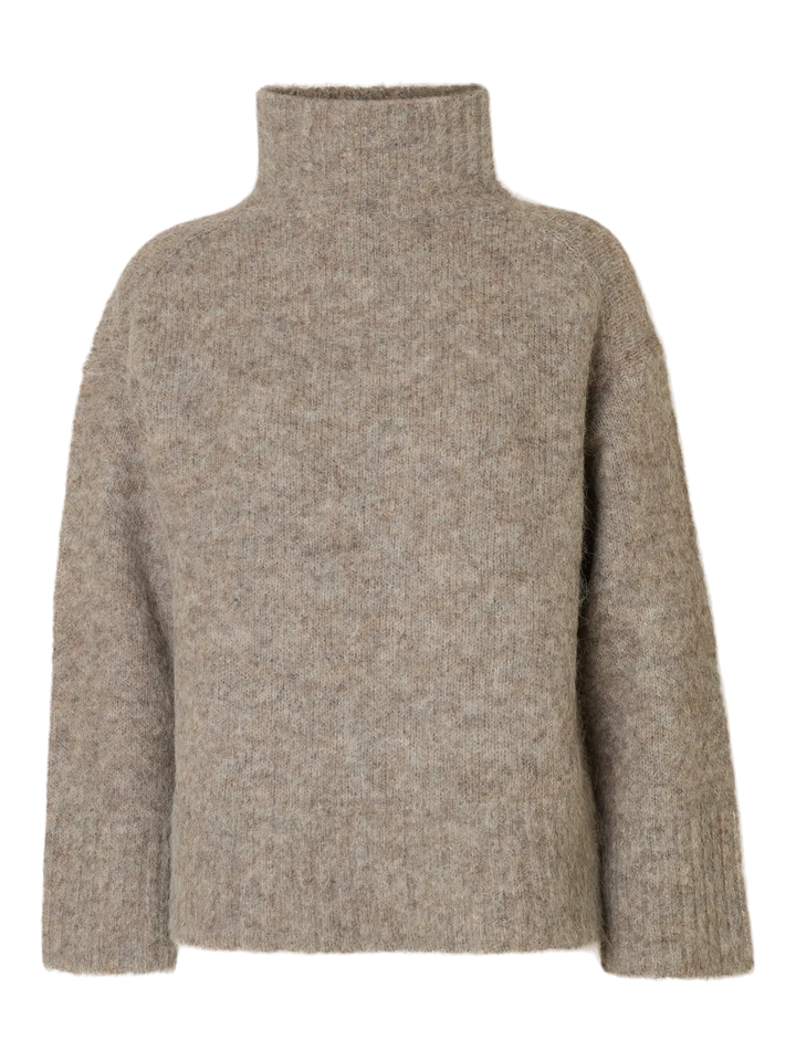 SLFGABRIELLA LS KNIT HIGH NECK NOOS