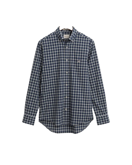 Reg Classic poplin tartan shirt