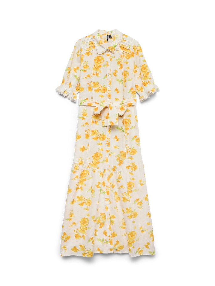 VMGry 2/4 Detail Lace Maxi