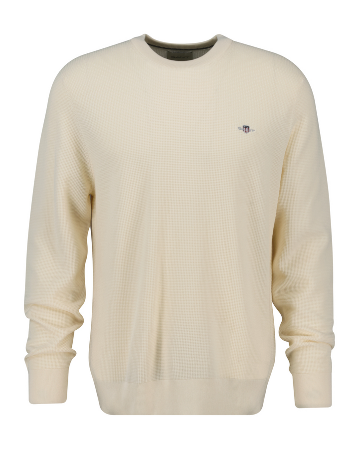 Micro Textured Cotton C-neck