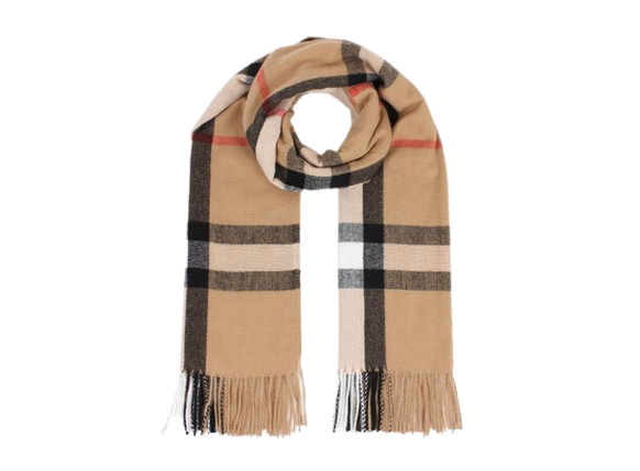 Klassisk skjerf med store ruter