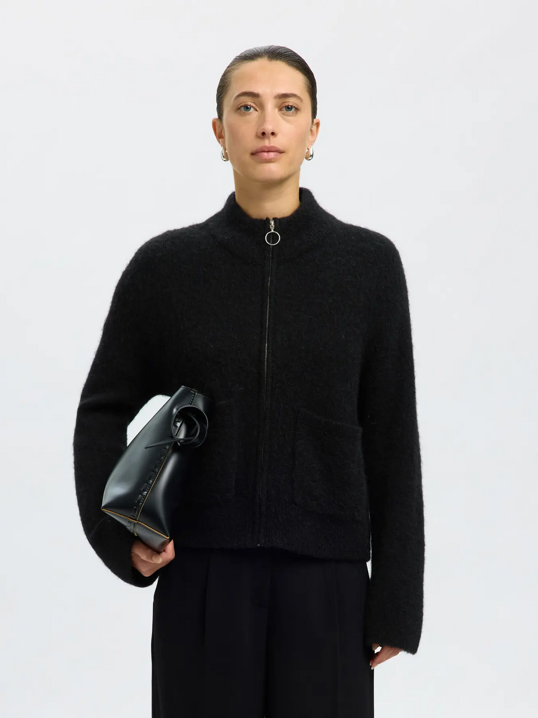 SLFSia RAS LS Knit Zipper