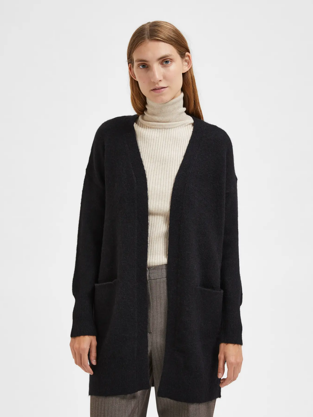 SFLulu LS Knit Long Cardigan