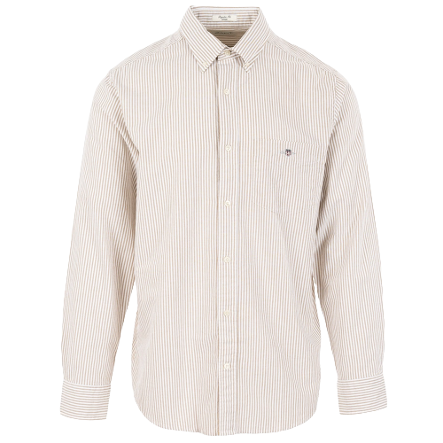 Reg Oxford banker stripe shirt