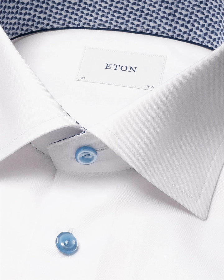 CONTEMPORARY Solid Signature Twill Geometric Effect