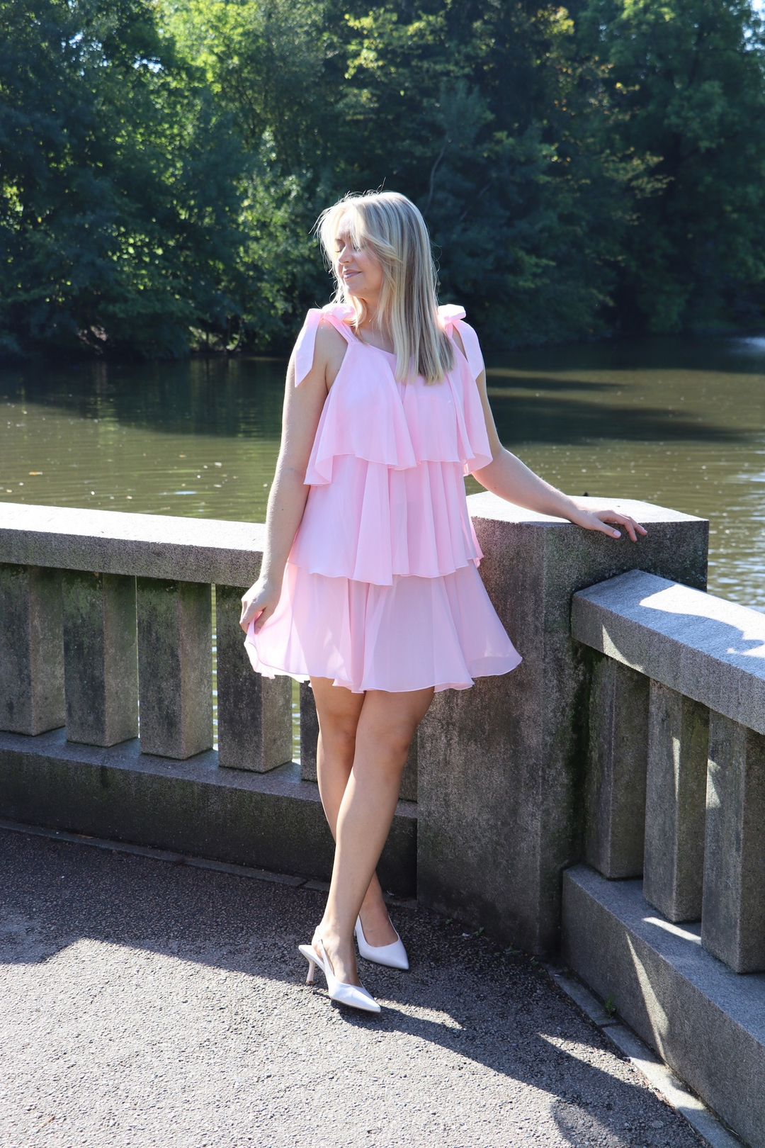 VMFelicia Tiestrap Ruffle Short Dress