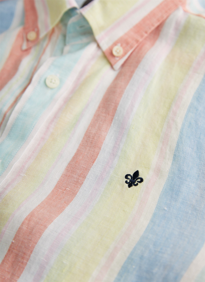 Happy Linen Stripe Shirt