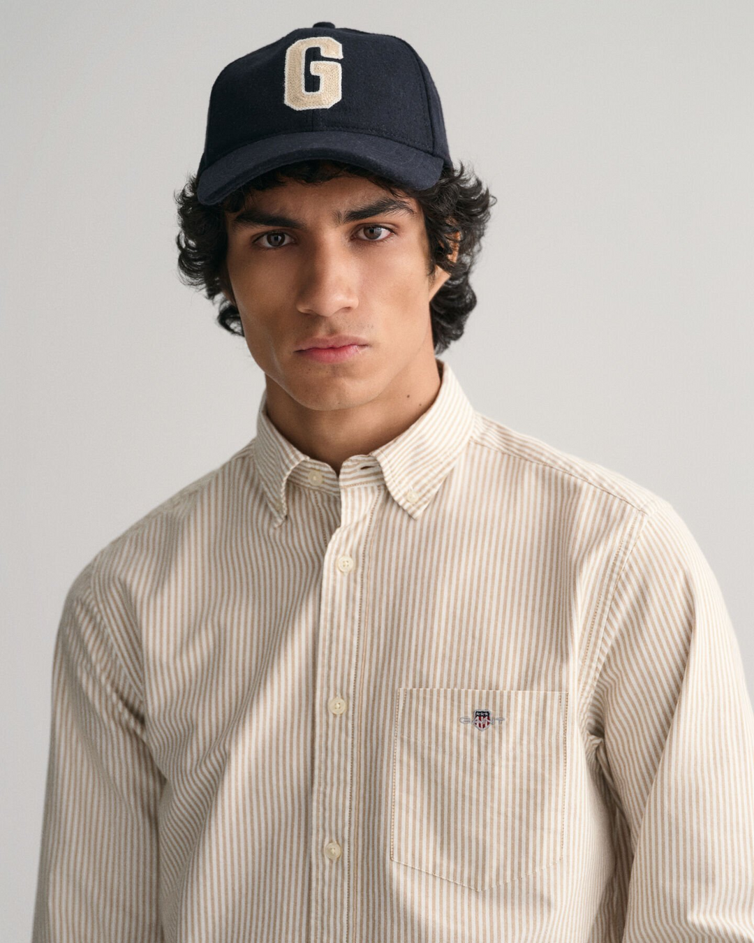 Reg Oxford banker stripe shirt