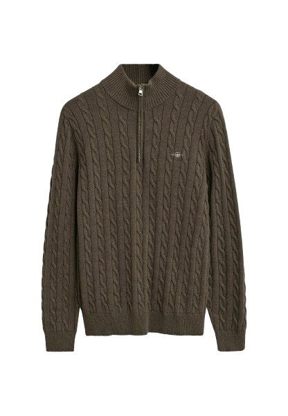 Cotton Cable Half Zip