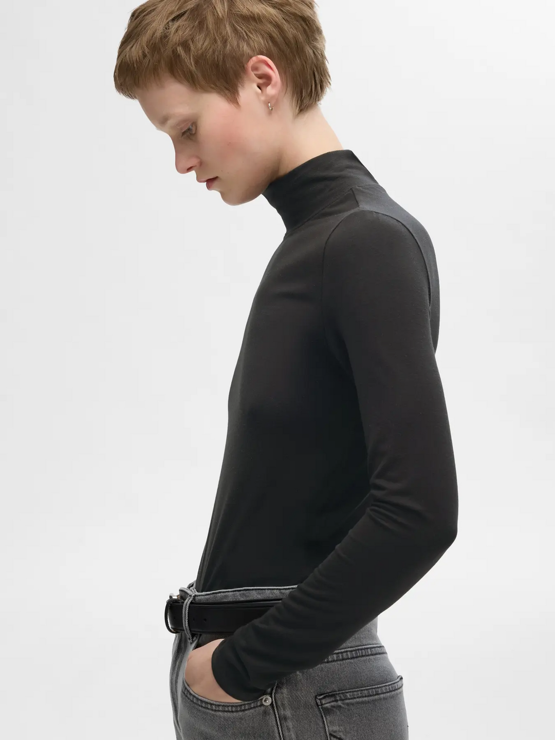 SFLMANJA LS HIGH NECK NOOS