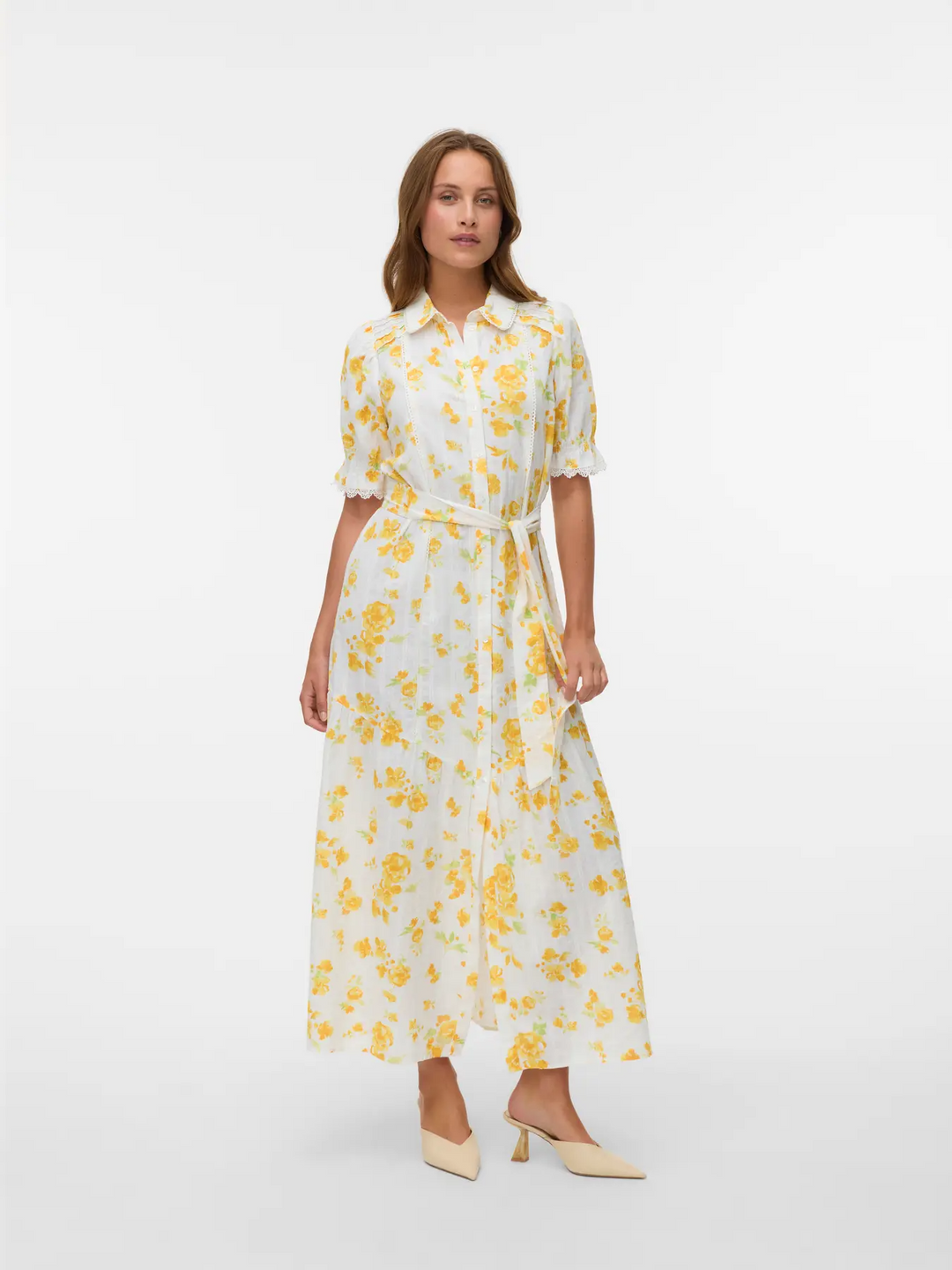 VMGry 2/4 Detail Lace Maxi