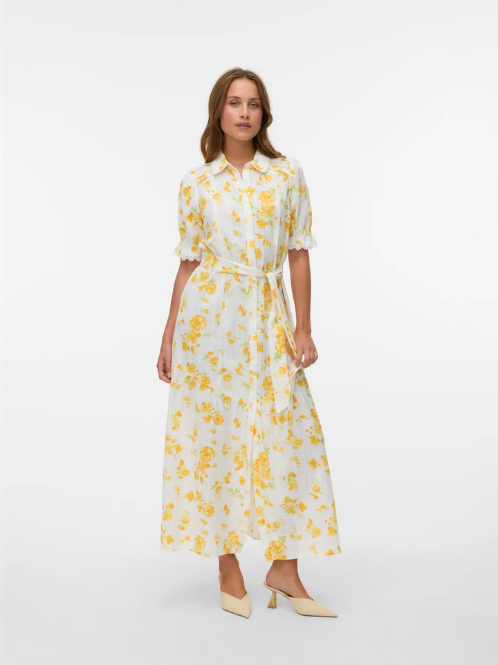 VMGry 2/4 Detail Lace Maxi