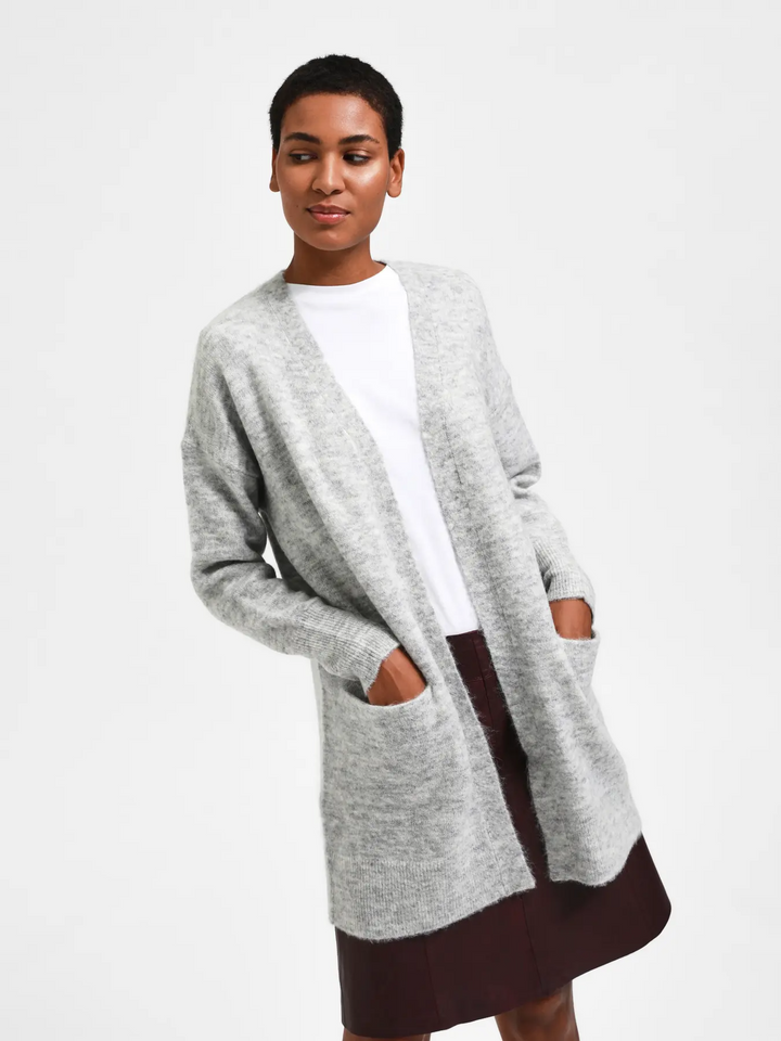 SFLulu LS Knit Long Cardigan