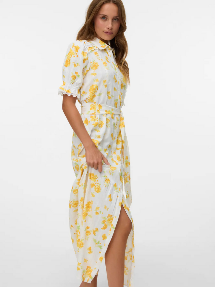 VMGry 2/4 Detail Lace Maxi