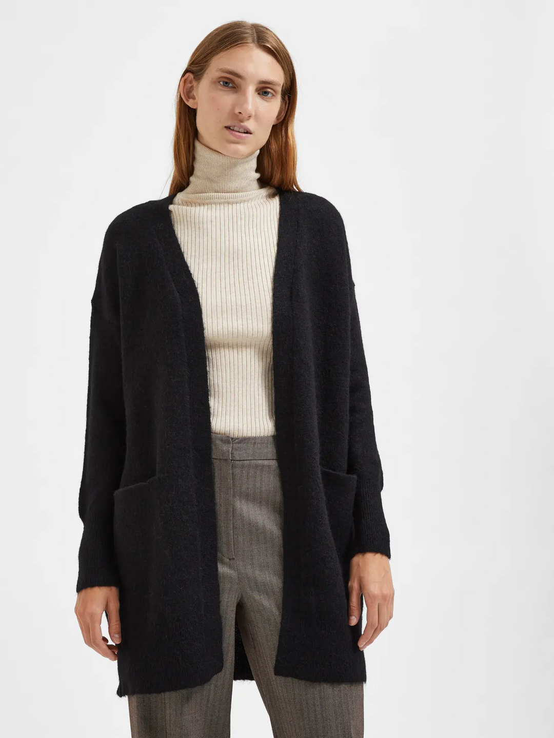 SFLulu LS Knit Long Cardigan