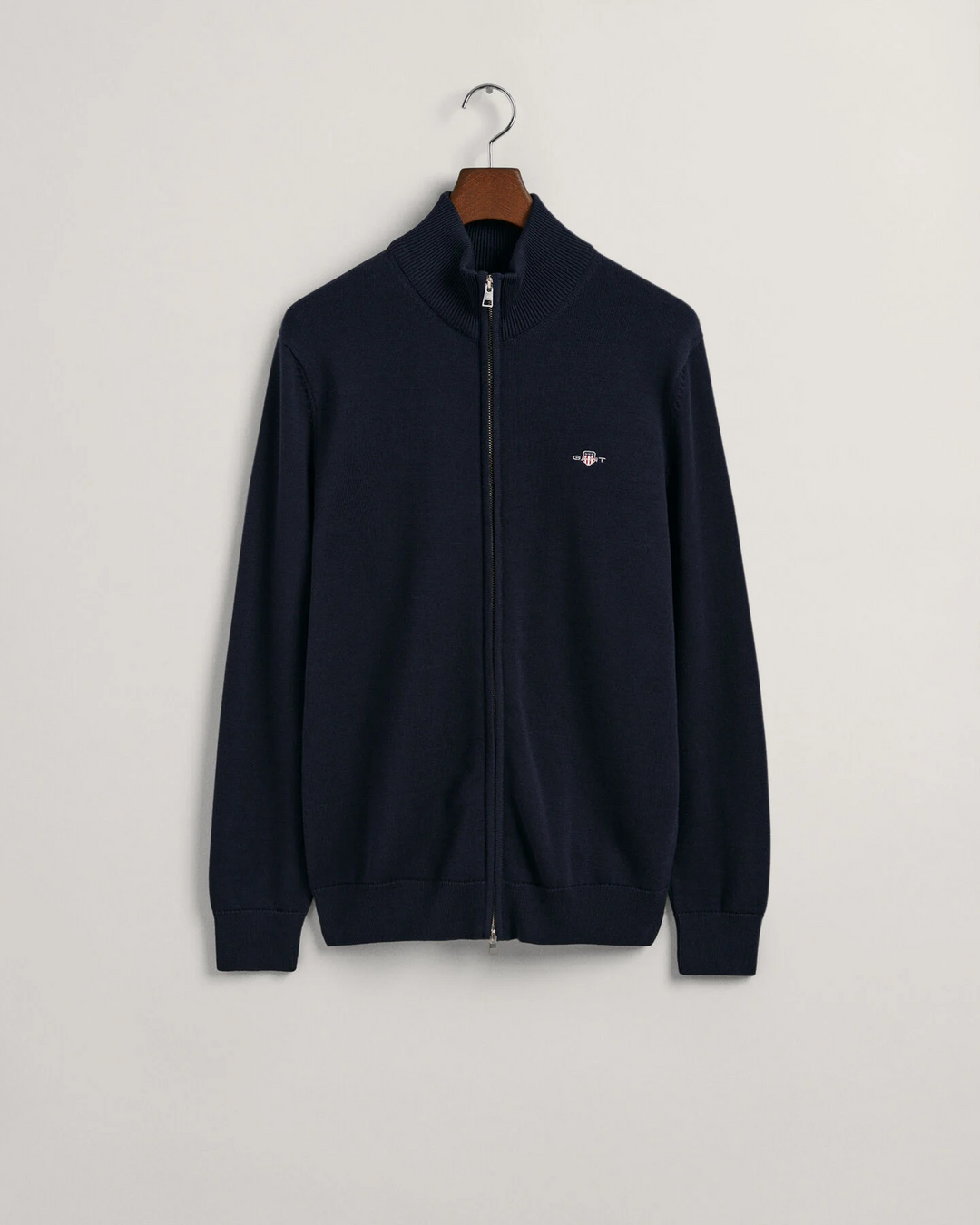 Casual Cotton Zip Cardigan