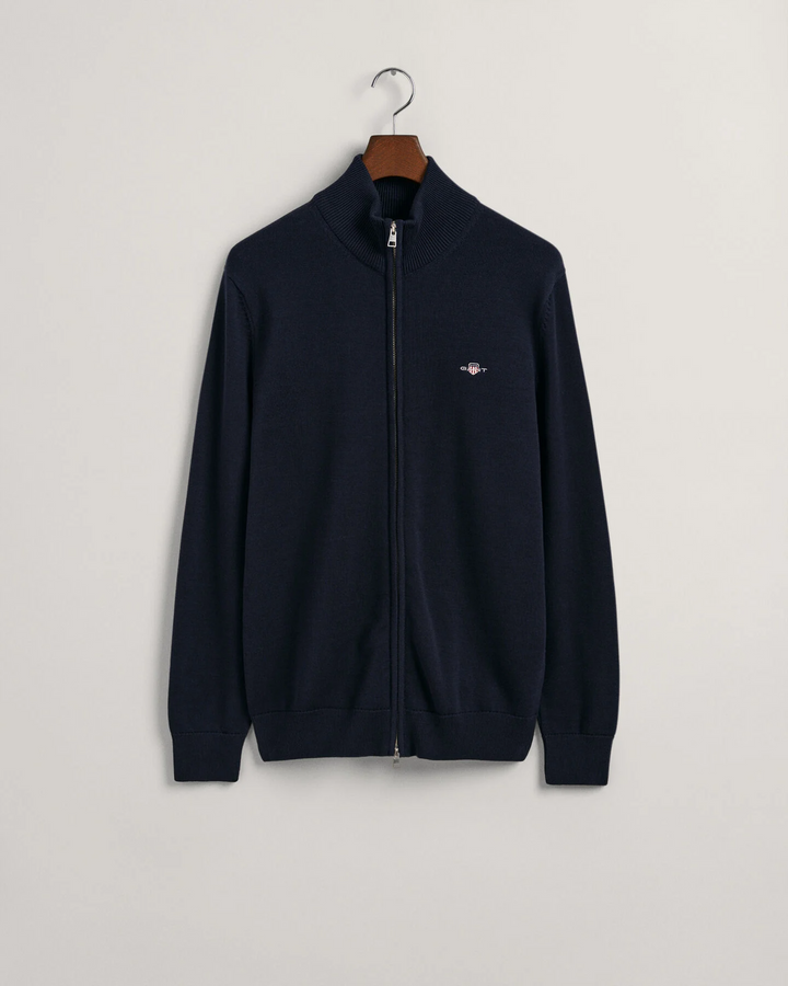 Casual Cotton Zip Cardigan