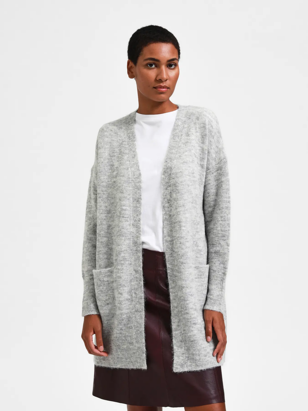 SFLulu LS Knit Long Cardigan
