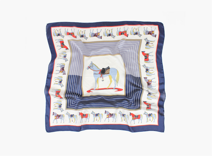 Skjerf med Hester 70x70