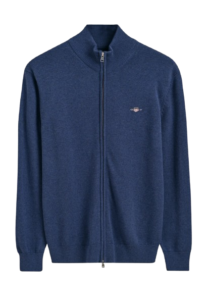 Casual Cotton Zip Cardigan