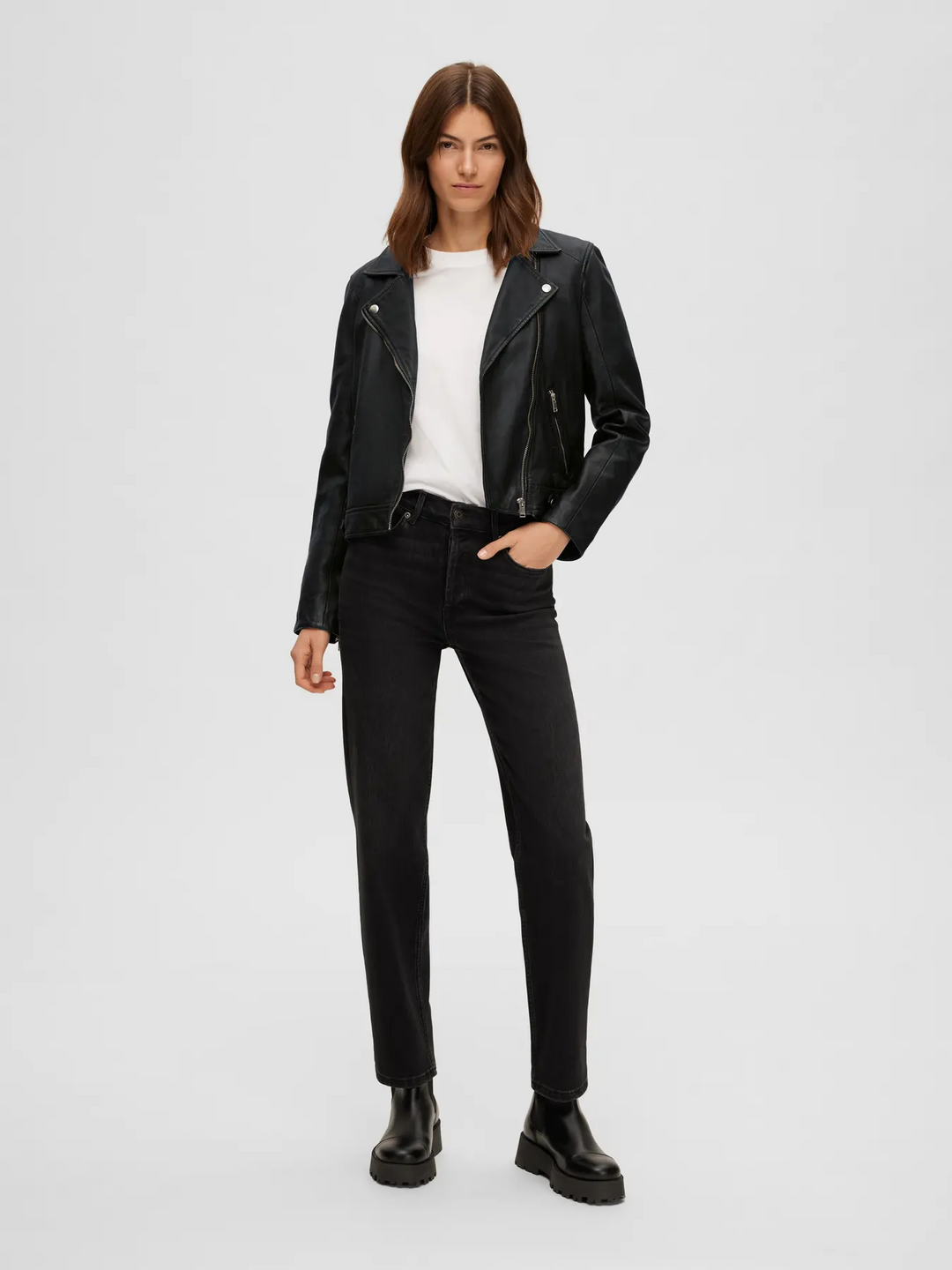 SLFKatie Leather jacket