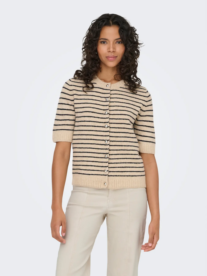 ONLChester Life SS Stripe Cardigan